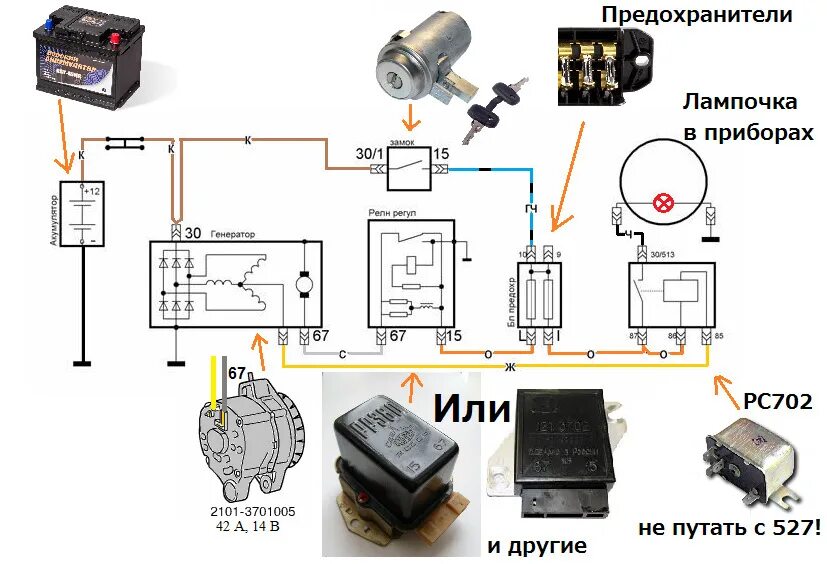 Генератор в 2121 @ Нива 4x4