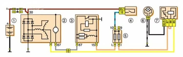 Подключение реле генератора нива Вопрос: Перезарядка аккумулятора на ВАЗ-2107 РЕШЕНО
