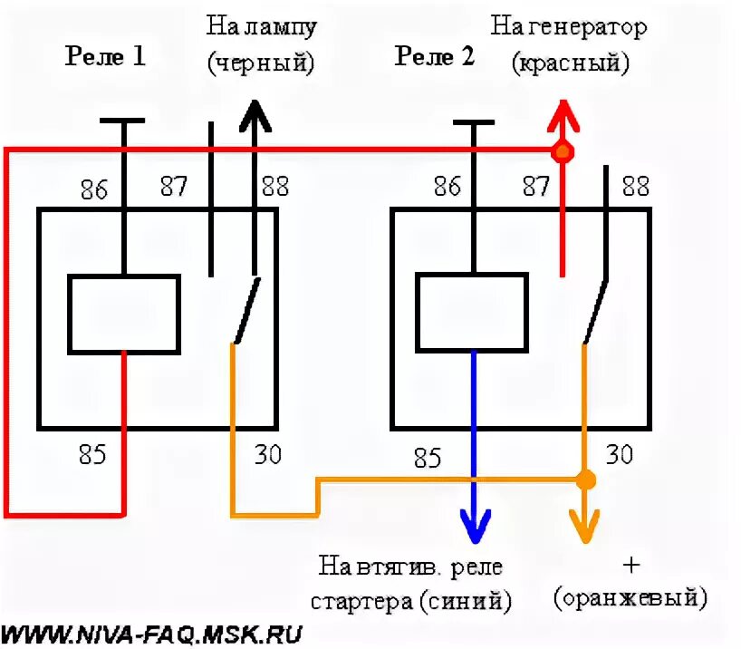 Подключение реле генератора нива Генератор 21214 @ Нива 4x4