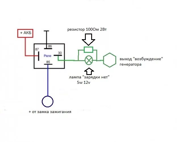 Подключение реле генератора уаз 469 схема Схема подключения генератора через реле для Sanya72ru - УАЗ 469, 2,7 л, 1979 год