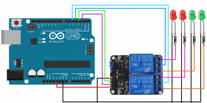 Подключение реле к ардуино Странное поведение реле JQC-3FF-S-Z Аппаратная платформа Arduino