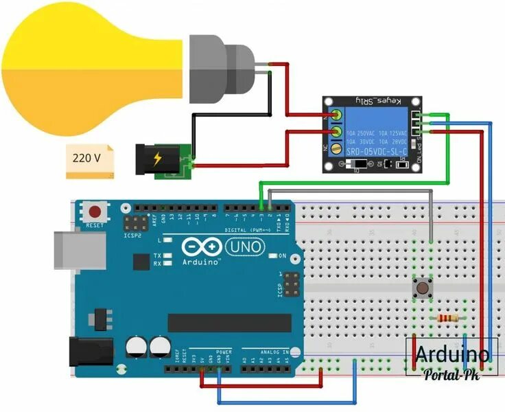 Подключение реле к ардуино Урок 8 - Подключаем реле к Arduino. Пример работы и скетч Arduino, Arduino proje