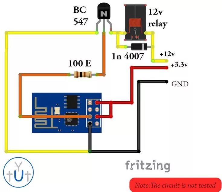 Подключение реле к esp8266 ESP 8266 Standalone WiFI Relay Control ytUt in 2024 Electronic circuit projects,