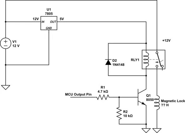 Подключение реле к микроконтроллеру Microcontroller GPIO control relay with eletronic lock cant pull low - Electrica