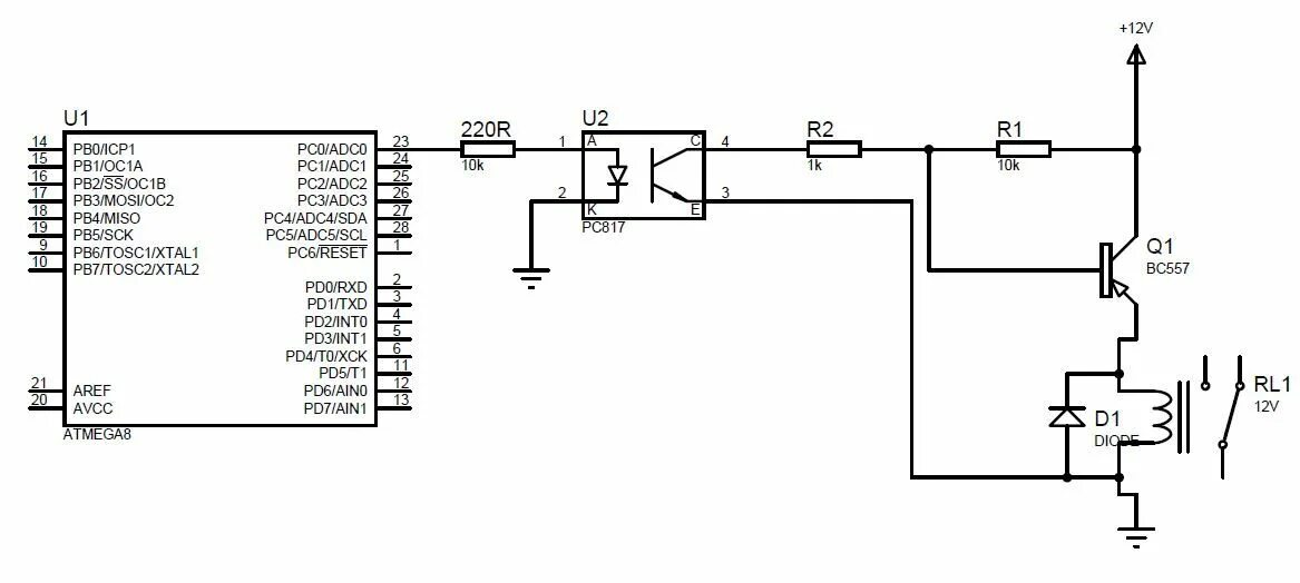 Подключение реле к микроконтроллеру Elektronik devre, Elektronik