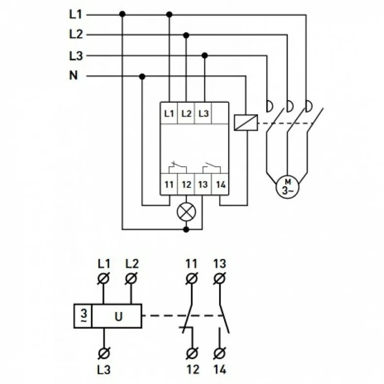 Подключение реле контроля фаз 380в схема подключения Что такое реле контроля фаз: принцип работы, маркировка, схема подключения, регу