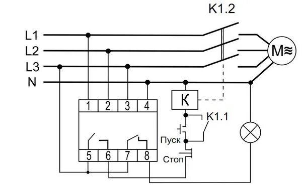 Подключение реле контроля фаз 380в схема подключения Реле контроля фаз CKF-BT