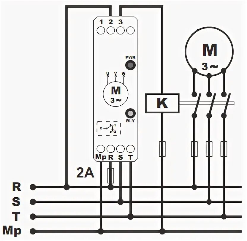 Подключение реле контроля фаз Реле контроля фаз устройство защиты 3-х фазного электродвигателя последовательно