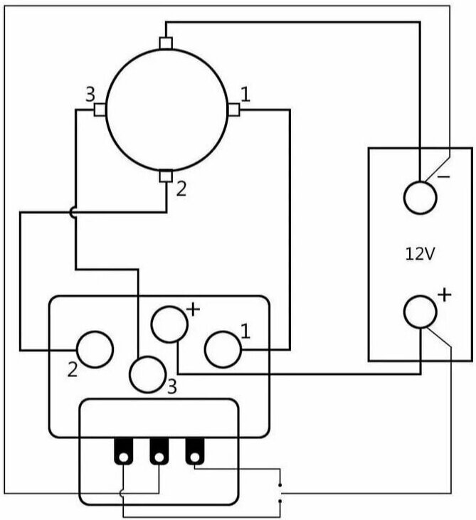 Подключение реле лебедки Соленоид 12V 500A для лебедки автомобильной универсальный - купить в интернет-ма