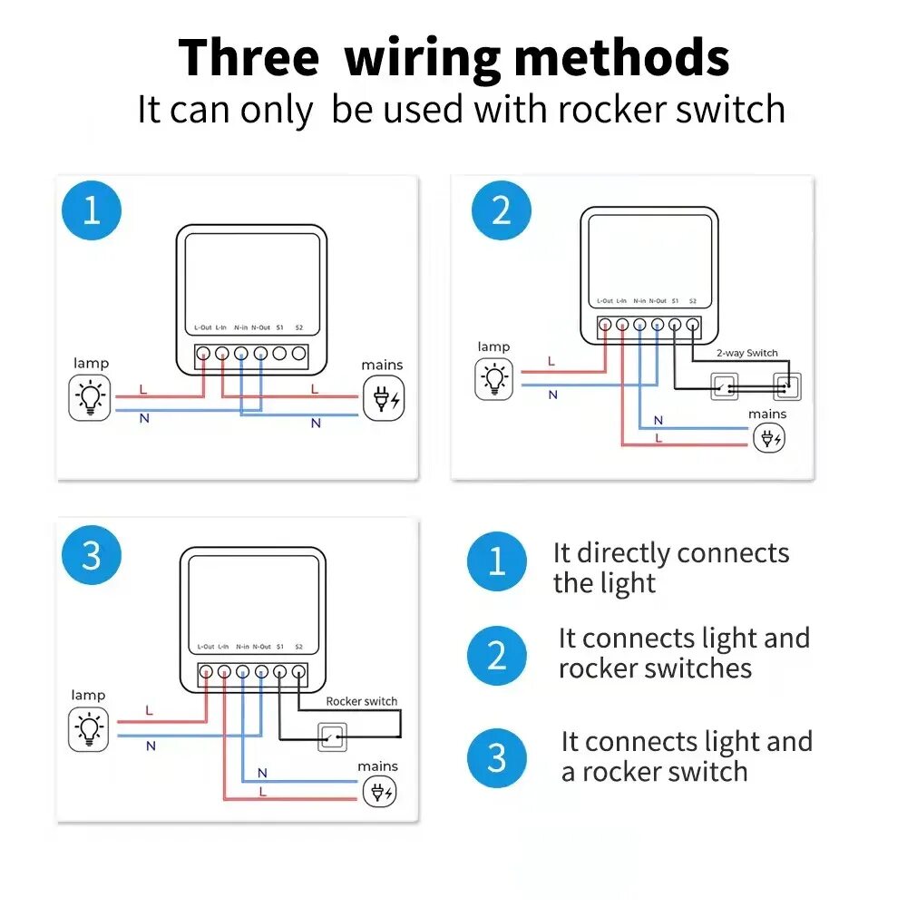 Подключение реле mini smart switch Умный выключатель Szaoju, 16 А, с поддержкой Wi-Fi AliExpress