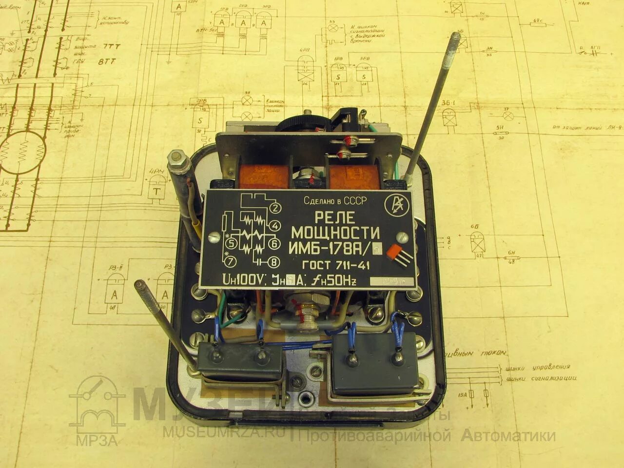 Подключение реле мощности ИМБ-178А/1 - Реле мощности - Музей РЗА