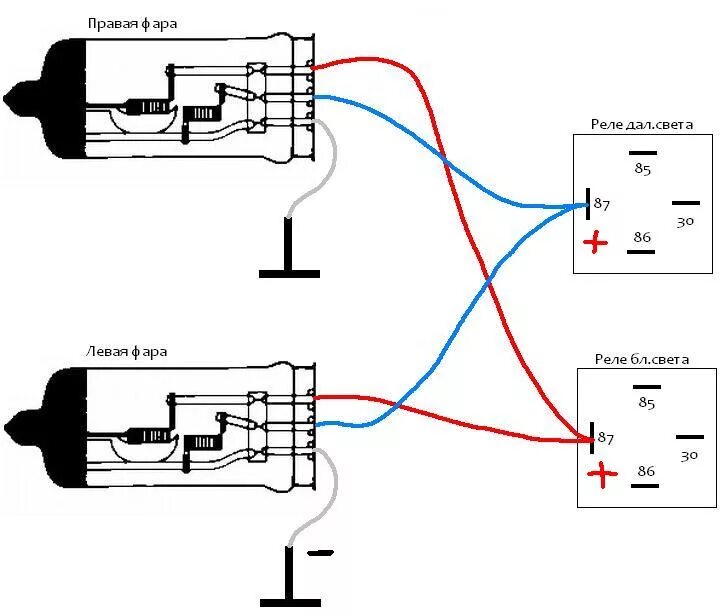 Подключение реле на лампочку Если одна фара горит в пол накала - УАЗ 315195 Hunter, 2,7 л, 2015 года своими р