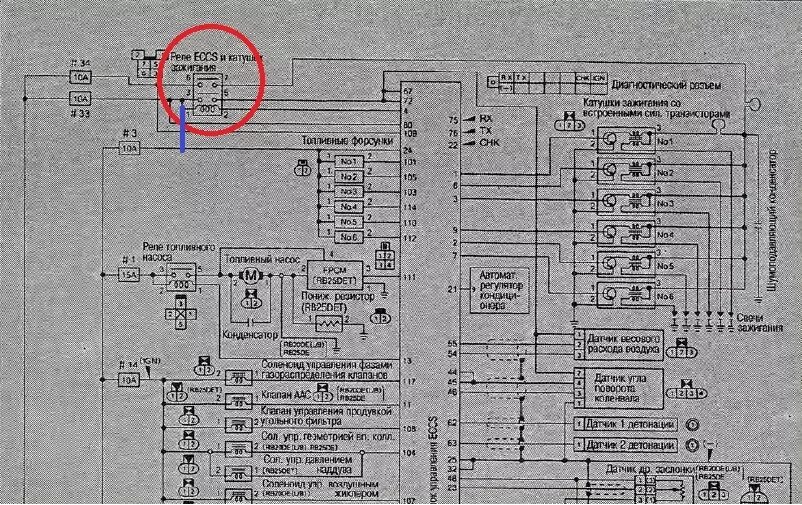 Подключение реле на ниссане VEMS. Первые километры) - Nissan Skyline (R34), 2,5 л, 1998 года электроника DRI