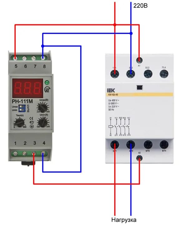Подключение реле напряжения новатек Реле контроля напряжения: принцип работы и нюансы подключения