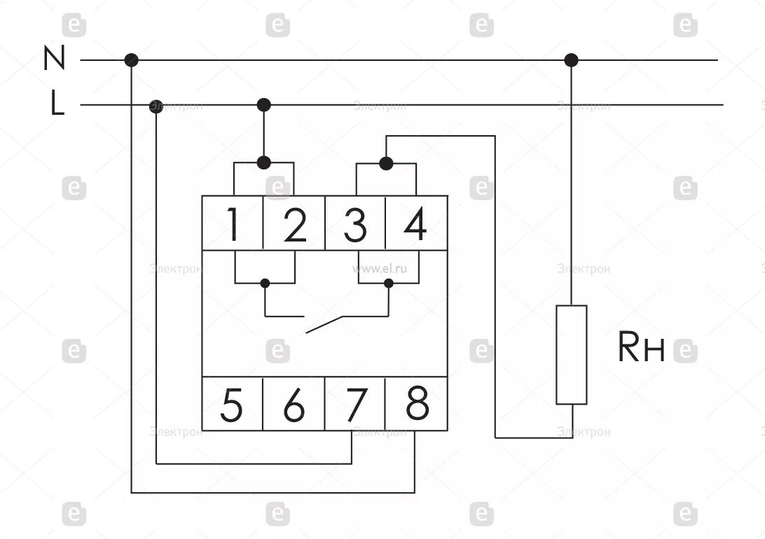 Подключение реле напряжения ср 721 1 Купить Реле контроля напряжения Евроавтоматика CP-721 2P 30А с регулируемыми пор