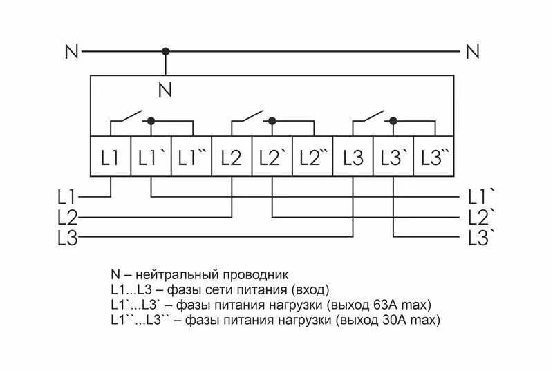 Подключение реле напряжения ср 723 Реле контроля напряжения CP-723, трехфазное, на DIN-рейке, F&F EA04.009.015 EA04