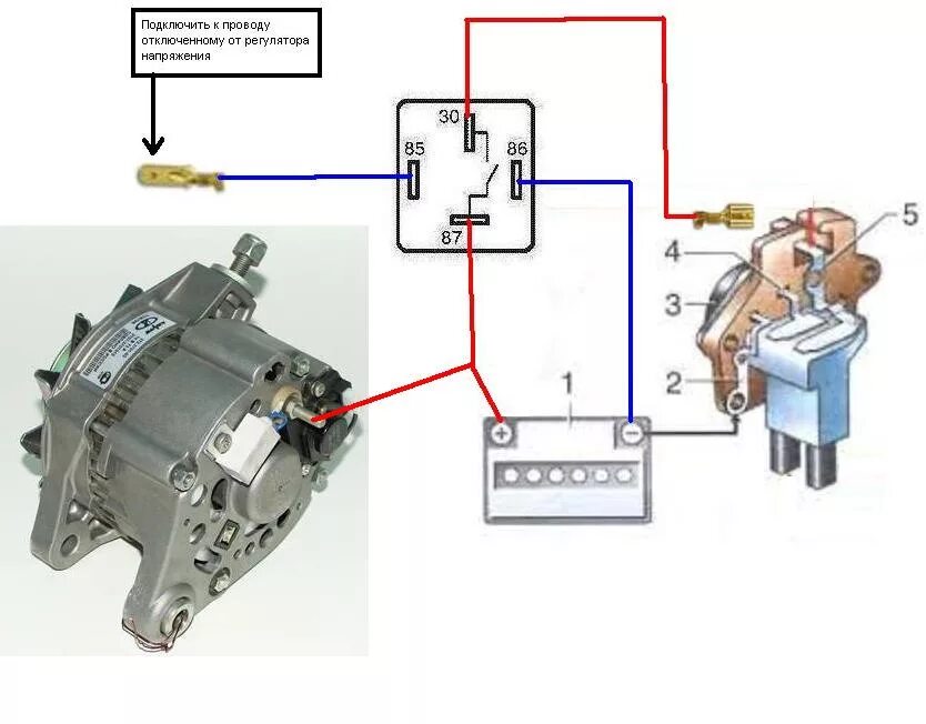 Подключение реле напряжения ваз Как возбудить генератор ваз 2107 60 фото - KubZap.ru