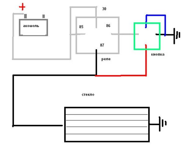 Подключение реле обогрева заднего стекла Ответы Mail.ru: как правильно подключить заднее стекло с обогревом на ваз 2101? 