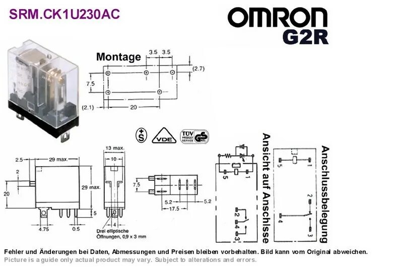 Подключение реле омрон Реле Omron популярные схемы