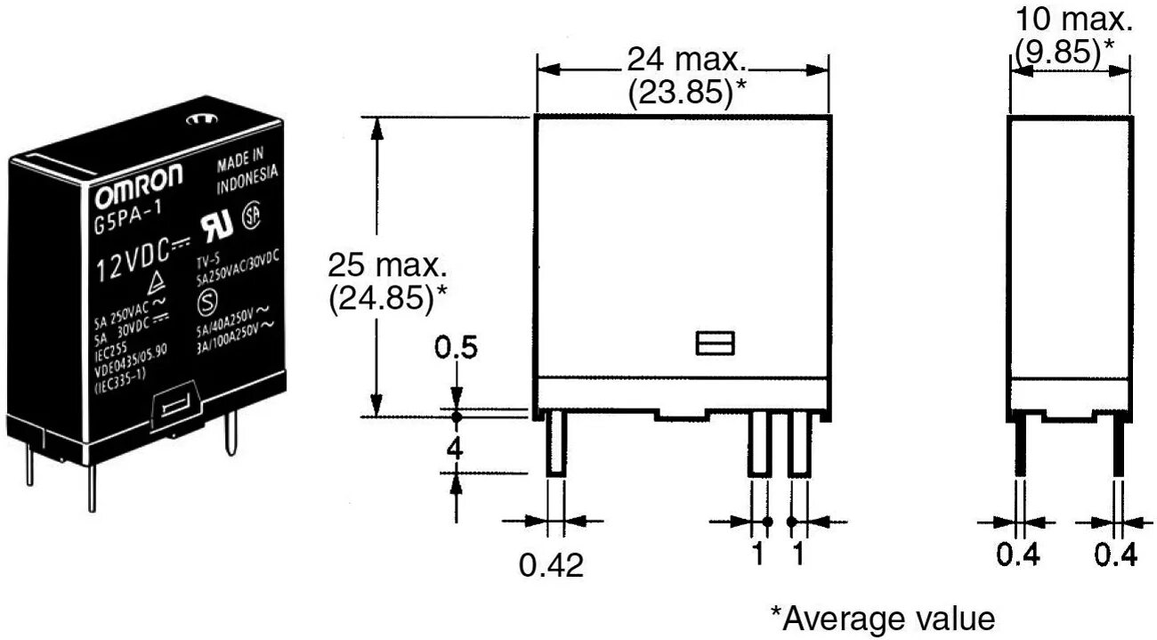 Подключение реле омрон G5PA-1 12VDC OMRON - Relé: elektromágneses G5PA-1-12DC TME Hungary Kft. - Elektr