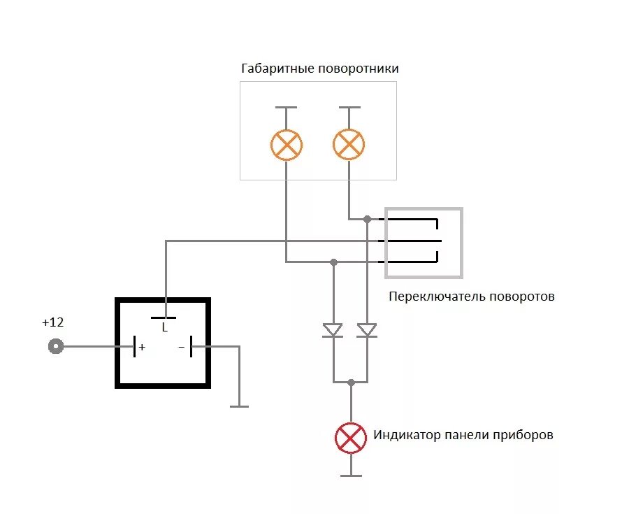 Подключение реле поворотов 3 контакта мотоцикл Что-то сделано. Реле поворотов, Led лампы и польские задние фонари. - Lada 2101,