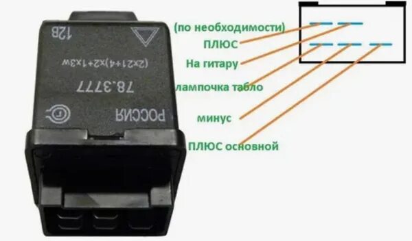 Схема американских (дагистанских) поворотников - Lada 21041, 1,6 л, 2008 года эл