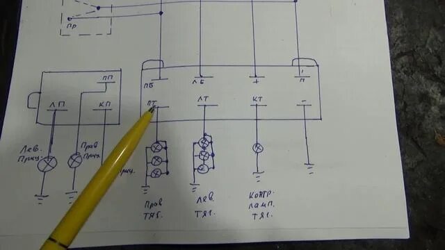 Подключение реле поворотов уаз буханка схема Схема подключения поворотников камаз