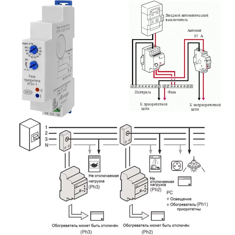 Подключение реле приоритета нагрузки Реле приоритета Ремонт лайфхаки интерьер Дзен