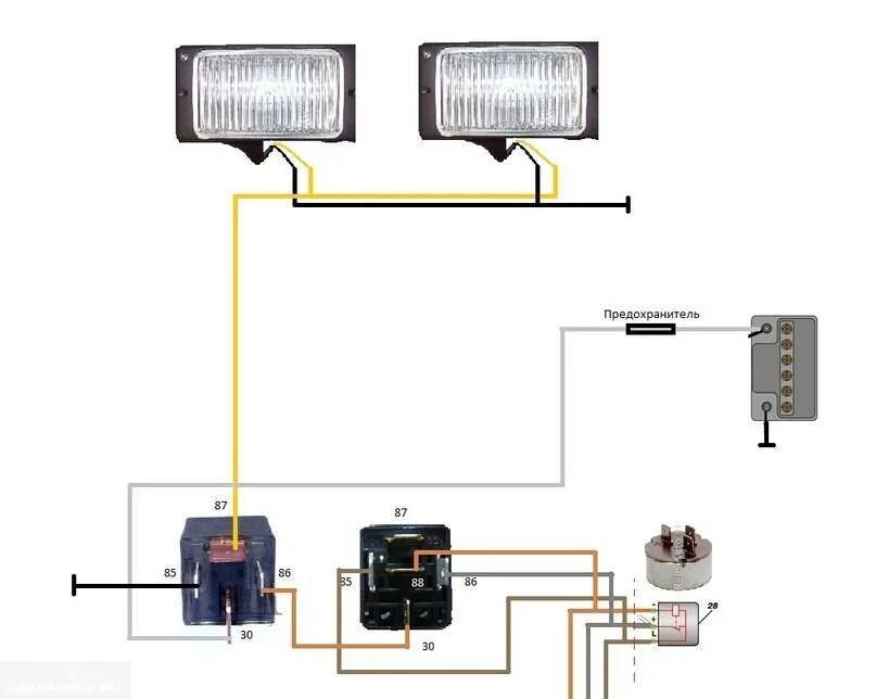 Подключение реле противотуманных фар ваз 2110 Противотуманные фары - устройство, функционал, их роль + видео
