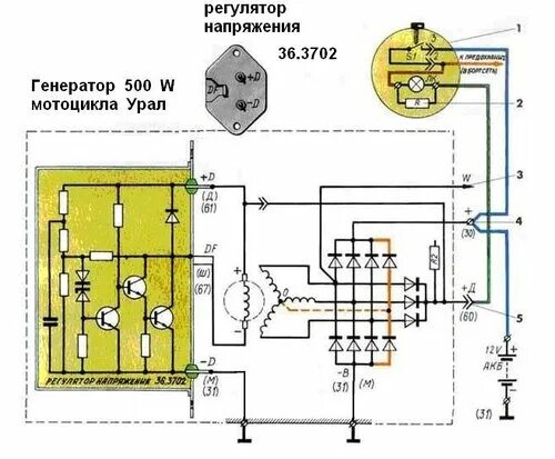 Подключение реле регулятора на мотоцикле урал Пляски вокруг электрики дырчика Юпитер-4. Дайте бубен. - МОПЕДИСТ.ру - клуб люби