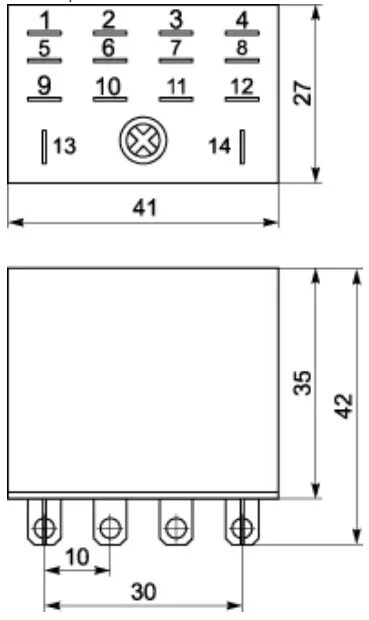 Подключение реле рэк 77 4 Промежуточное реле РЭК77