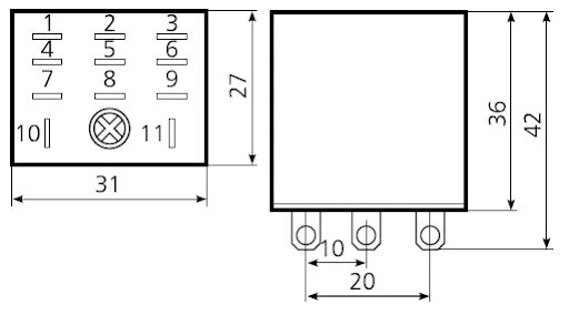 RRP10D-RRM-4 IEK ONI Разъем РРМ77/4(PTF14A) для РЭК77/4(LY4) модульный по цене 2