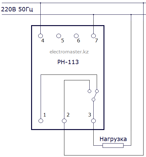 Подключение реле рн 113 Инструкция реле напряжения рн 113 - Все инструкции и руководства по применению