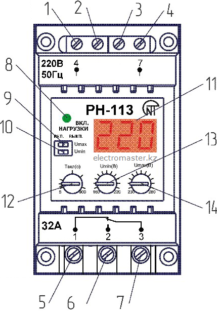 РН-113 Реле напряжения Маркет Элек.ру