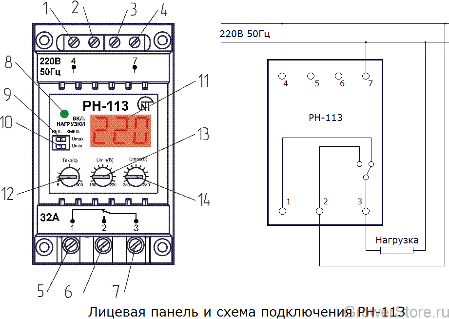 Подключение реле рн 113 Реле РН-113