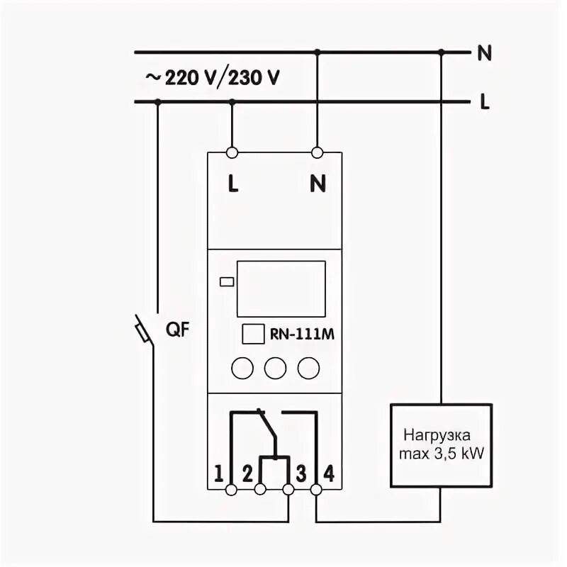 Подключение реле рн 113 Однофазное реле напряжения РН-111М
