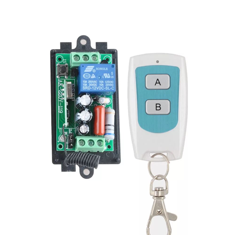 Подключение реле с пультом AC 220V 1CH 10A Wireless Remote Control Switch Relay Output Radio Receiver Modul