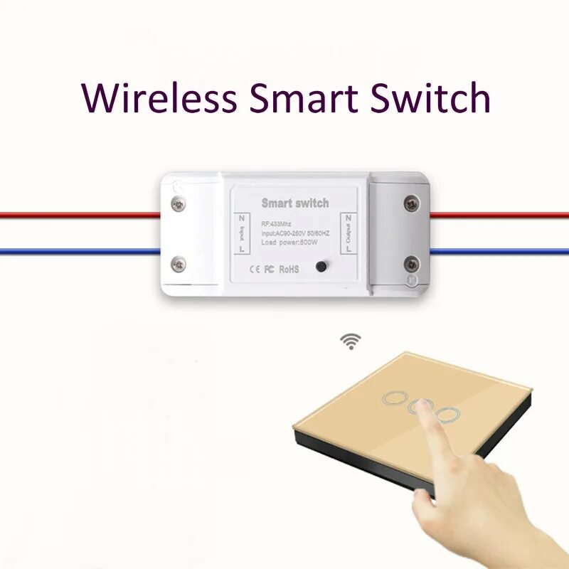 Подключение реле smart switch Wireless Smart Switch Glass Panel rf 433mhz Transmitter and Receiver 1/2/3/gang 