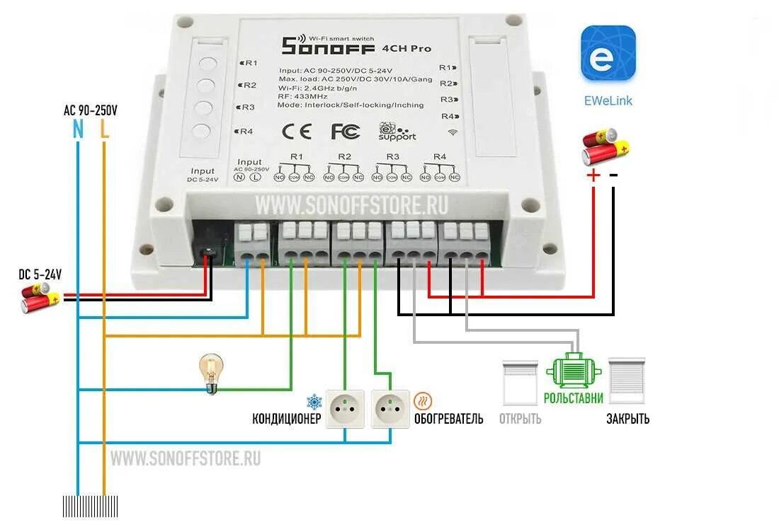 Подключение реле sonoff Умное реле sonoff фото - DelaDom.ru