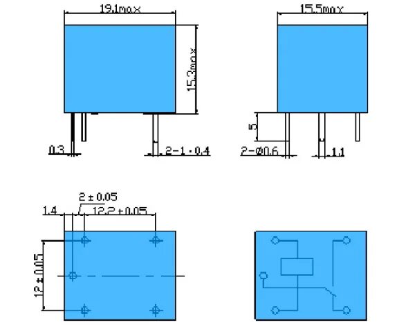 Подключение реле srd 12vdc sl c Miniatur Print Relais 12V 1-Wechsler 1xUM 10A 250V Songle SRD-12VDC-SL-C Relay e