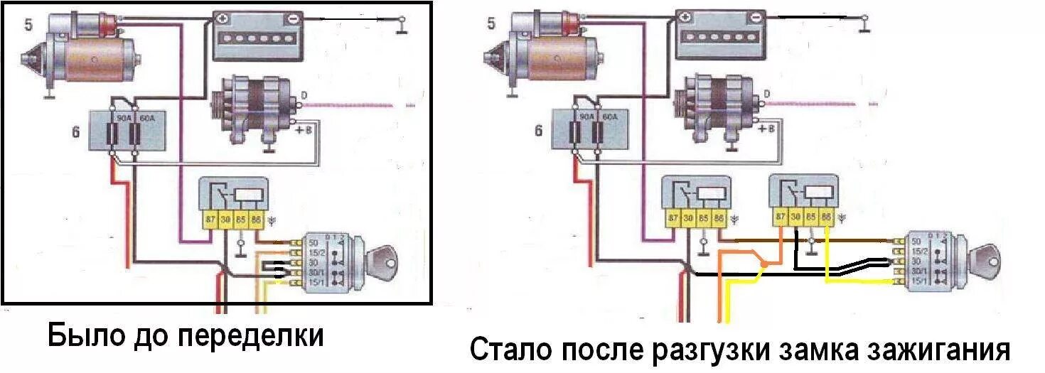 Подключение реле стартера газ Разгрузка замка зажигания ч.2 - ГАЗ Газель, 2,5 л, 1994 года тюнинг DRIVE2