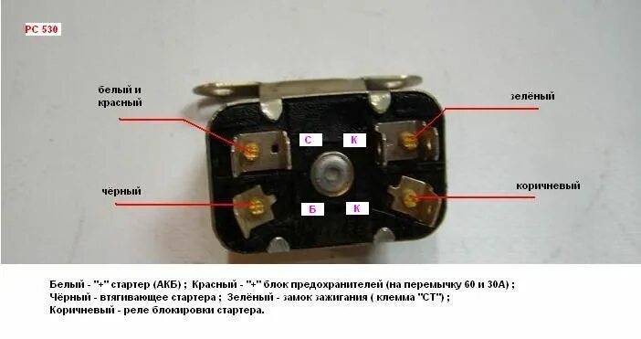 Подключение реле стартера камаз Пин на доске витино