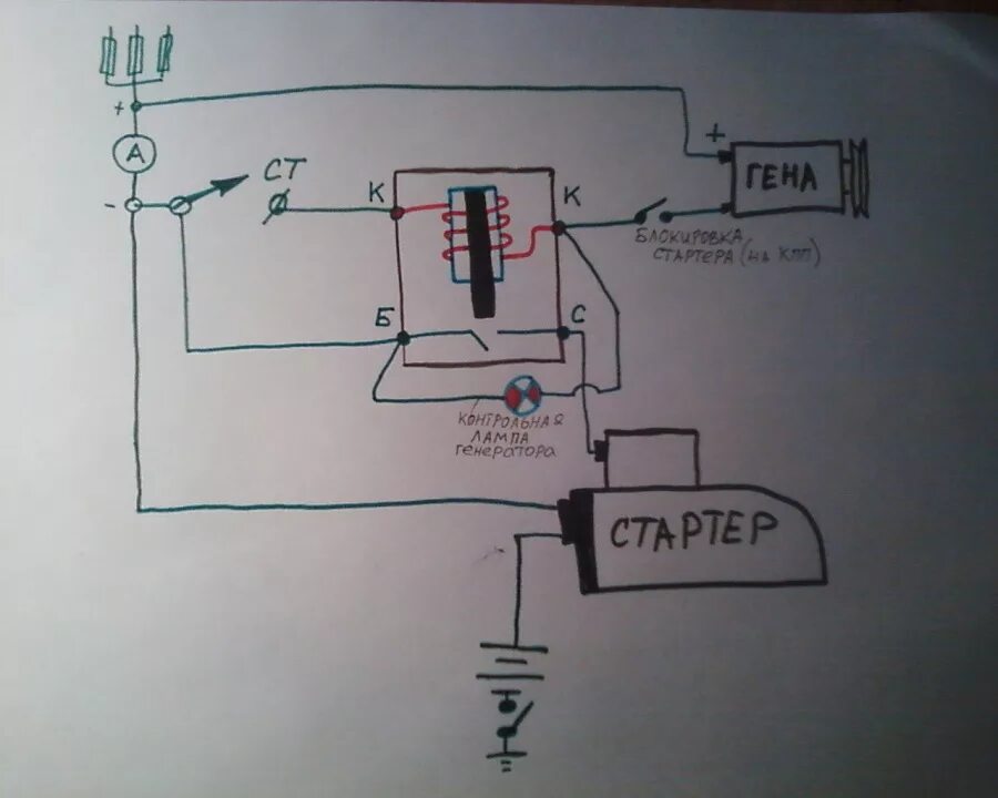 Подключение реле стартера мтз 82.1 схема Схема стартера мтз 80