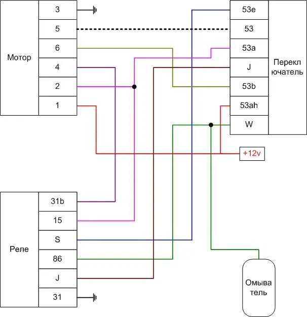 Подключение реле стеклоочистителя камаз Схема подключения дворников камаз: найдено 82 изображений