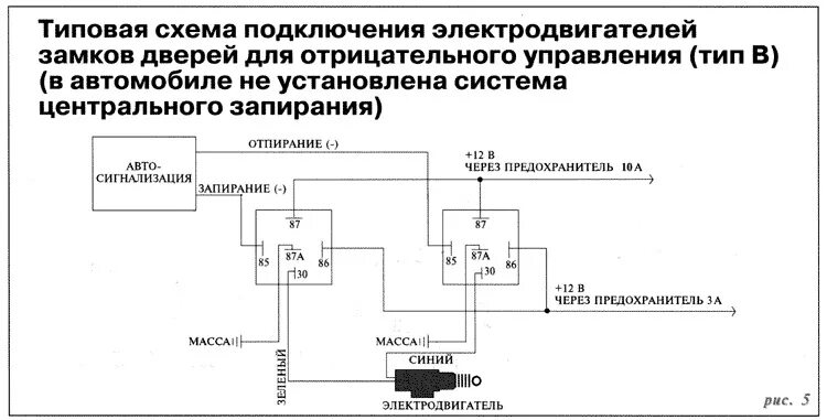 Подключение реле центрального замка Дистанционный ЦЗ вместо сигналки - Toyota Carina E, 1,8 л, 1995 года электроника