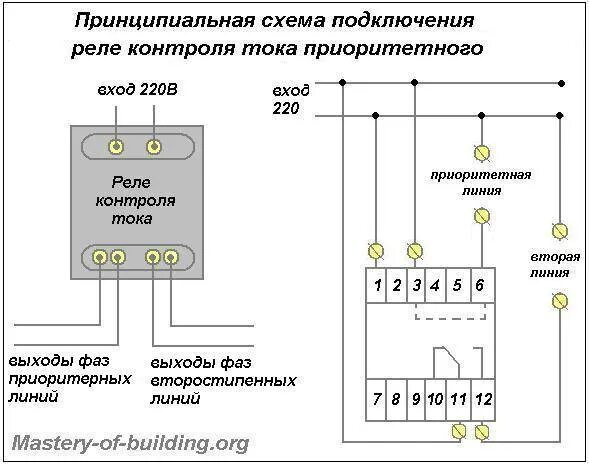 Подключение реле тока Схема подключения реле: устройство, применение, правила выбора и подключения рел