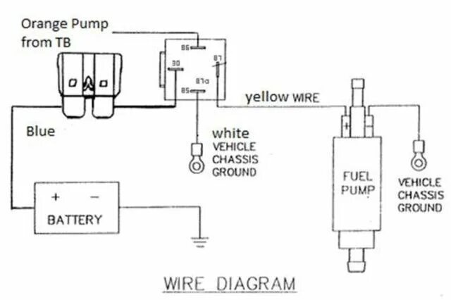 Подключение реле топливного насоса 1200-7 Automotive electrical, Electrical wiring diagram, Automobile engineering