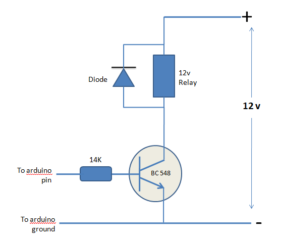 Подключение реле транзистором Triggering a 12 v relay with an arduino - Electrical Engineering Stack Exchange