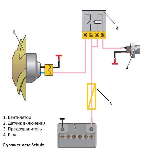 Подключение реле вентилятора ваз Так какой же ставить? - Lada 4x4 3D, 1,7 л, 2000 года запчасти DRIVE2