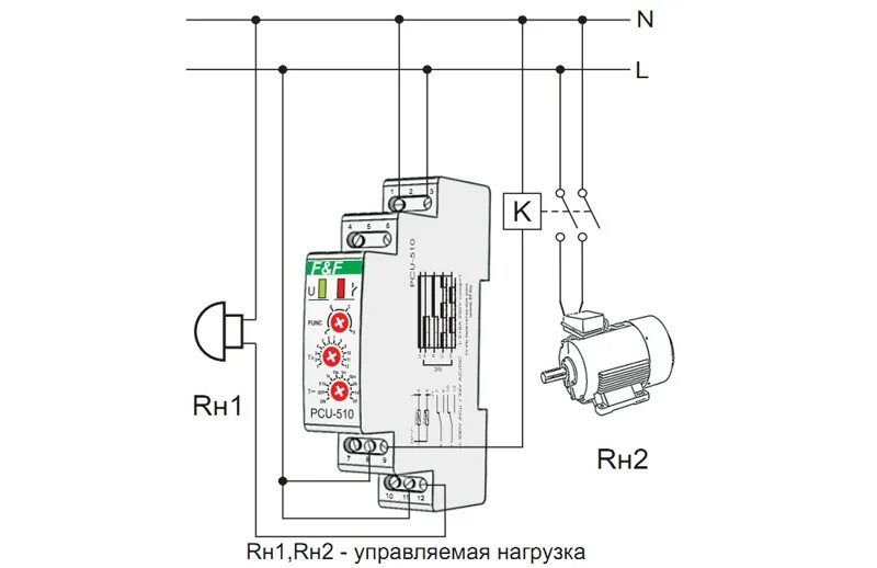 Подключение реле времени 220в схема подключения PCU-510 vserele.ru